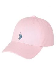 U.S. Polo Assn. Czapka golfowa w kolorze jasnoróżowym rozmiar: onesize. Różowe czapki z daszkiem U.S. Polo Assn., bez wzorów, z bawełny. Za 74.28 zł.
