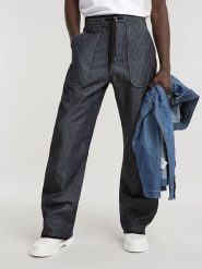 G-Star Spodnie - Loose fit - w kolorze antracytowym rozmiar: W31/L34. Czarne spodnie materiałowe G-Star, l, bez wzorów, z materiału, retro. Za 296.35 zł.