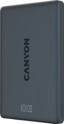 Canyon OnPower 500 PD20W 5000 mAh aluminium magnetyczny czarny. Czarne powerbanki . Za 119.90 zł.