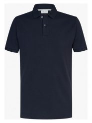 PROFUOMO Koszulka polo w kolorze granatowym rozmiar: M. Niebieskie koszulki polo PROFUOMO, m, bez wzorów, z bawełny, bez kołnierzyka, bez ramiączek. Za 165.55 zł.