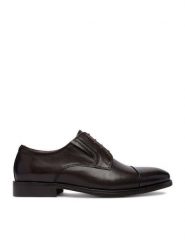 GINO ROSSI Półbuty EO-SEVERINO-01 Brązowy ciemny. Brązowe eleganckie półbuty Gino Rossi, bez wzorów, ze skóry, bez obcasa, bez zapięcia. Za 449.99 zł.