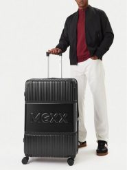 MEXX Walizka duża CEO-MEXX-039-L-BLACK Czarny. Czarne walizki Mexx, bez wzorów, z tworzywa sztucznego, duże. Za 399.99 zł.