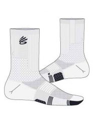 Under Armour Skarpety sportowe "Playmaker" w kolorze białym rozmiar: XL. Białe skarpetki sportowe Under Armour, bez wzorów, z materiału. Za 49.99 zł.