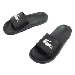 Buty klapki męskie Lacoste Serve Slide 0.0. Czarne klapki LACOSTE. Za 167.20 zł.