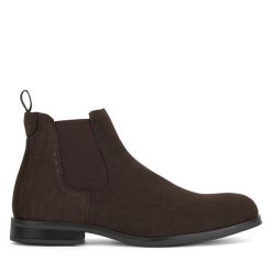 Sztyblety Lanetti. Brązowe sztyblety Lanetti, bez wzorów, bez obcasa, bez zapięcia. Za 111.99 zł.