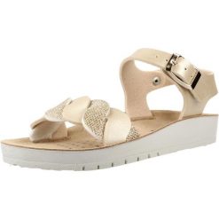 Sandały GEOX J SANDAL COSTAREI Złoty. Żółte sandały Geox, z syntetyku, bez zapięcia. Za 224.99 zł.