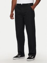 Converse Spodnie materiałowe M Converse Woven Pant 10026010-A02 Czarny Relaxed Fit. Czarne spodnie materiałowe Converse, m, bez wzorów, z bawełny. Za 249.99 zł.