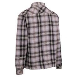 Trespass Danehill - Męska koszula z podszewką Sherpa w burzową szarą kratkę. Szare koszule Trespass, na zimę, m, bez wzorów, bez kołnierzyka, bez ramiączek. Za 305.99 zł.