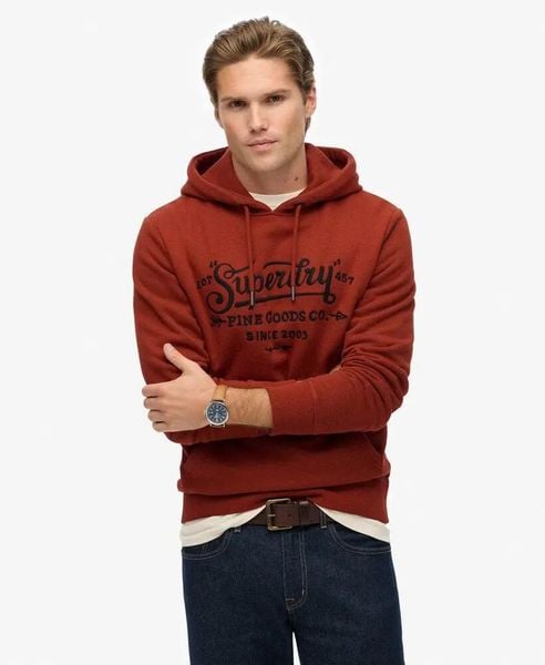Superdry Outdoor Co Relaxed Hoodie – bluza z kapturem w kroju relaxed. Brązowe bluzy z kapturem Superdry, s, bez wzorów, z bawełny, z kapturem. Za 452.95 zł.