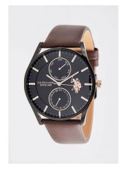 U.S. Polo Assn. Zegarek kwarcowy w kolorze brązowo-czarnym rozmiar: onesize. Brązowe, analogowe zegarki U.S. Polo Assn., metalowe. Za 304.99 zł.