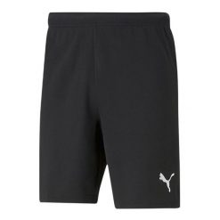 Spodenki Puma teamRISE czarne. Czarne krótkie spodenki sportowe Puma, m, bez wzorów, z materiału. Za 55.09 zł.