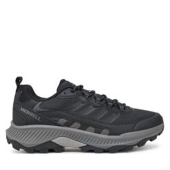 Trekkingi Merrell. Czarne buty trekkingowe Merrell, bez wzorów, bez zapięcia. Za 319.99 zł.