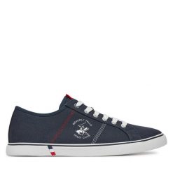 Tenisówki Beverly Hills Polo Club. Niebieskie trampki Beverly Hills Polo Club, m, bez wzorów, bez zapięcia. Za 149.99 zł.