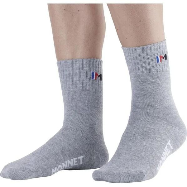 Skarpetki Monnet Mid Twin. Szare skarpety MONNET, bez wzorów, ze skóry. Za 128.50 zł.