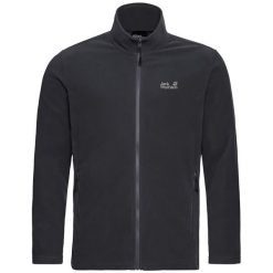 Bluza sportowa męska Jack Wolfskin Taunus 100. Czarne bluzy bez kaptura Jack Wolfskin, m, bez wzorów, z materiału, bez kaptura. Za 422.00 zł.