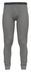 Legginsy męskie Odlo BL BOTTOM long MERINO. Szare bielizna termoaktywna ODLO, l, bez wzorów, z materiału, bez ramiączek, trekkingowe. Za 366.50 zł.