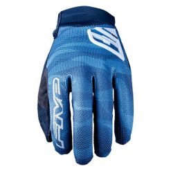 Rękawiczki XR-PRO - CAMO BLUE (niebieski kamuflaż) - S/8. Niebieskie rękawiczki FIVE GLOVES, bez wzorów, ze skóry. Za 134.00 zł.