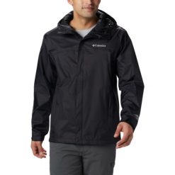 Kurtka uniwersalna męska Columbia Watertight II Rain Jacket. Kurtki Columbia, m, bez wzorów, z kapturem. W wyprzedaży za 390.00 zł.