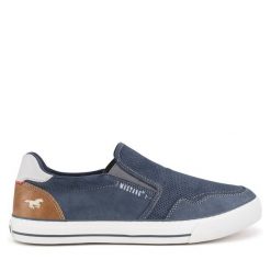 Tenisówki Mustang. Niebieskie trampki Mustang, m, bez wzorów, bez zapięcia. Za 259.99 zł.