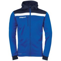 Kurtka Uhlsport Offense 23. Niebieskie kurtki Uhlsport, s, bez wzorów, z polaru, z kapturem. W wyprzedaży za 211.50 zł.