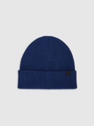 4F Czapka beanie męska - niebieska Uniwersalny. Niebieskie czapki zimowe 4F, bez wzorów, z bawełny. Za 59.99 zł.