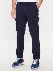 Aeronautica Militare Spodnie materiałowe 232PA1545CT3143 Granatowy Regular Fit. Niebieskie spodnie materiałowe Aeronautica Militare, m, bez wzorów, z bawełny. Za 1,099.00 zł.