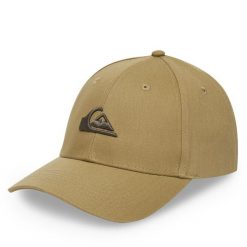 Czapka z daszkiem Quiksilver. Brązowe czapki z daszkiem Quiksilver, bez wzorów. Za 79.99 zł.