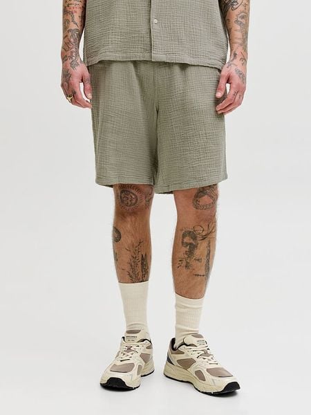Jack & Jones Szorty "Jaiden" w kolorze khaki rozmiar: S. Brązowe szorty Jack & Jones, s, bez wzorów, z bawełny. Za 48.73 zł.
