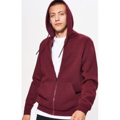 Zapinana bluza BASIC z kapturem - Bordowy. Czerwone bluzy z kapturem marki Cropp. Za 89.99 zł.