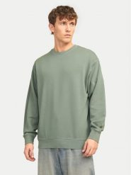 Jack&Jones Bluza Charge 12268273 Zielony Loose Fit. Zielone bluzy Jack&Jones, l, bez wzorów, z bawełny, bez kaptura. Za 69.99 zł.