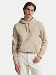 Polo Ralph Lauren Bluza 710936510007 Beżowy Relaxed Fit. Brązowe bluzy Polo Ralph Lauren, m, bez wzorów, z bawełny, bez kaptura. Za 589.99 zł.