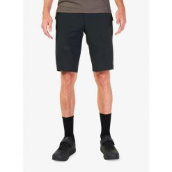 Szorty rowerowe męskie Fox Flexair Short W/Liner. Czarne spodenki rowerowe FOX, m, bez wzorów, rowerowe. Za 572.99 zł.
