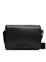 Calvin Klein Saszetka Emblem Aop Coated Small Flap Mes LV04D3396G Czarny. Czarne saszetki i nerki CALVIN KLEIN, bez wzorów, ze skóry. Za 409.99 zł.