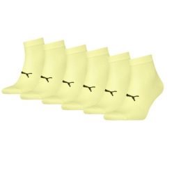 Skarpety Puma Sport Quarter Light, 6 pary żółty. Żółte skarpetki sportowe Puma, bez wzorów, z elastanu. Za 162.99 zł.