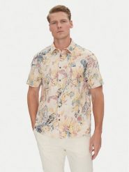 Guess Koszula M5GH42 WH800 Beżowy Regular Fit. Brązowe koszule Guess, m, z aplikacjami, z syntetyku, bez kołnierzyka, bez ramiączek. Za 239.99 zł.