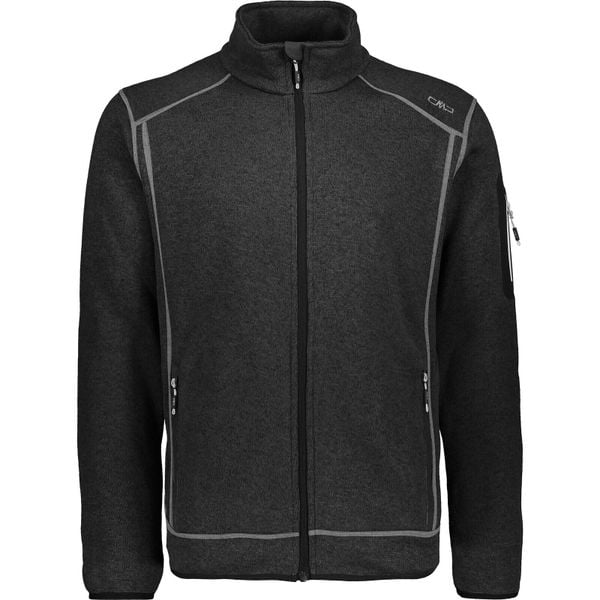 Polar męski CMP Perl Jacket Knitted. Białe bluzy z polaru CMP, m, bez wzorów, z polaru, bez kaptura. Za 230.99 zł.