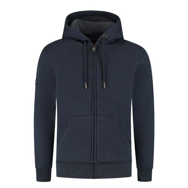 Bluza z kapturem Superdry. Niebieskie bluzy z kapturem Superdry, l, bez wzorów, z materiału, z kapturem. Za 423.50 zł.