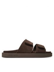 Inuikii Klapki Suede Double Band 50102-510 Brązowy. Brązowe klapki Inuikii, ze skóry. Za 979.99 zł.