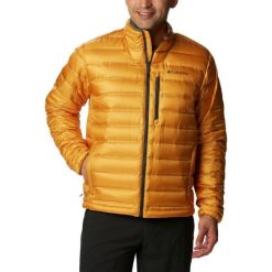 Kurtka puchowa męska Columbia Pebble Peak Down. Żółte kurtki Columbia, m, bez wzorów, z puchu, bez kaptura. W wyprzedaży za 1,274.00 zł.