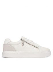 Calvin Klein Sneakersy Classic Cup Laceup Zip Lth YM0YM01437 Biały. Białe buty sportowe casual CALVIN KLEIN, bez wzorów, ze skóry, bez zapięcia. Za 569.99 zł.