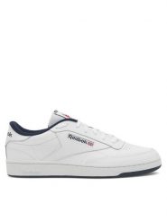 Reebok Sneakersy Club C 85 100000156 Biały. Białe buty sportowe casual Reebok, bez wzorów, ze skóry, bez zapięcia. Za 299.99 zł.