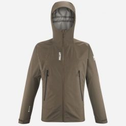 Kurtka trekkingowa męska MILLET Seneca Gtx 3L Jkt M. Brązowe kurtki Millet, na zimę, l, bez wzorów, z gore-texu, z kapturem. Za 1,291.00 zł.