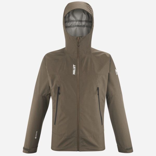 Kurtka trekkingowa męska MILLET Seneca Gtx 3L Jkt M. Brązowe kurtki Millet, na zimę, l, bez wzorów, z gore-texu, z kapturem. Za 1,291.00 zł.