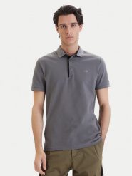 The North Face Polo NF0A8C1N Szary Slim Fit. Szare koszulki polo The North Face, m, bez wzorów, z bawełny, bez kołnierzyka, bez ramiączek. Za 199.99 zł.