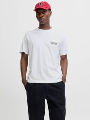 Jack & Jones Koszulka w kolorze białym rozmiar: XL. Białe bezrękawniki Jack & Jones, xl, bez wzorów, z bawełny, bez kołnierzyka, bez ramiączek. Za 52.79 zł.