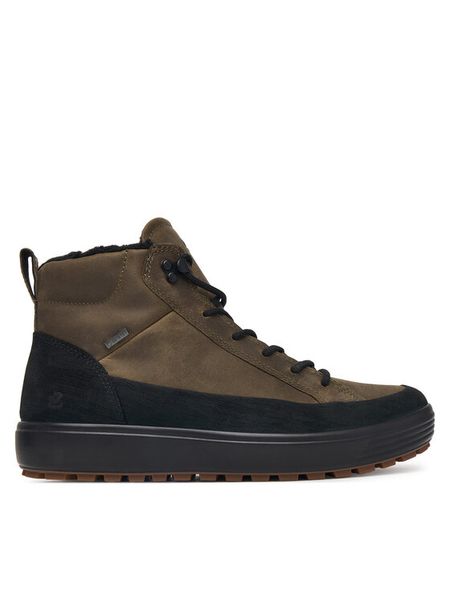 ECCO Trzewiki Soft 7 Tred GORE-TEX 45044456665 Brązowy. Brązowe botki sznurowane ecco, bez wzorów, z gore-texu, bez obcasa, bez zapięcia. Za 889.99 zł.