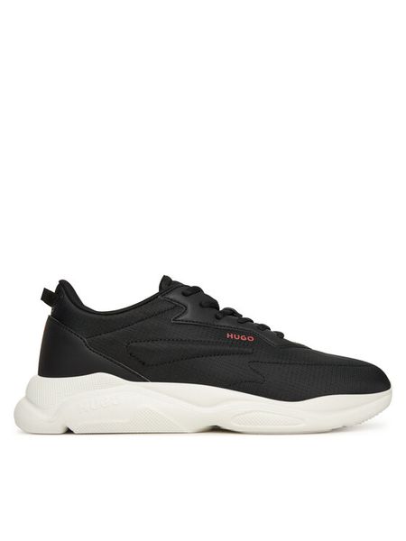 HUGO Sneakersy Leon 50552689 Czarny. Czarne buty sportowe casual Hugo, bez wzorów, z materiału, bez zapięcia. Za 418.99 zł.