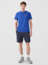 4F Spodenki dresowe męskie - szare XL. Szare krótkie spodenki sportowe 4F, m, bez wzorów, z bawełny. Za 129.99 zł.