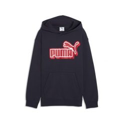 Młodzieżowa luźna bluza z kapturem Essentials Logo Lab PUMA. Niebieskia bluzy z kapturem Puma, m, bez wzorów, z kapturem. Za 199.00 zł.