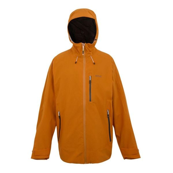 Okara męska kurtka przeciwdeszczowa. Brązowe kurtki Regatta, m, bez wzorów, z materiału, bez kaptura. Za 269.99 zł.